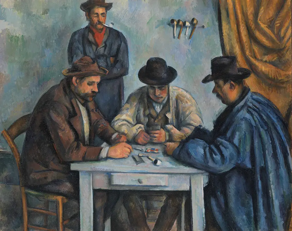 The Card Players (1892-1893, Metropolitan Museum of Art) in Detail Paul Cezanne